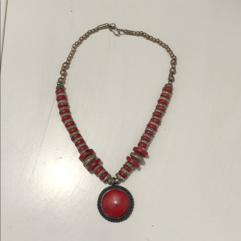 Boho asian tribal necklace jewelry outfit chain